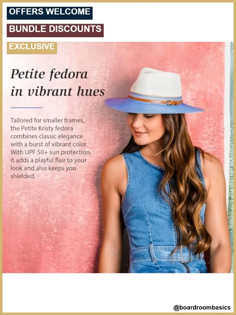 UPF 50+ Fedora Sun Hat Packable for Travel Hiking 3